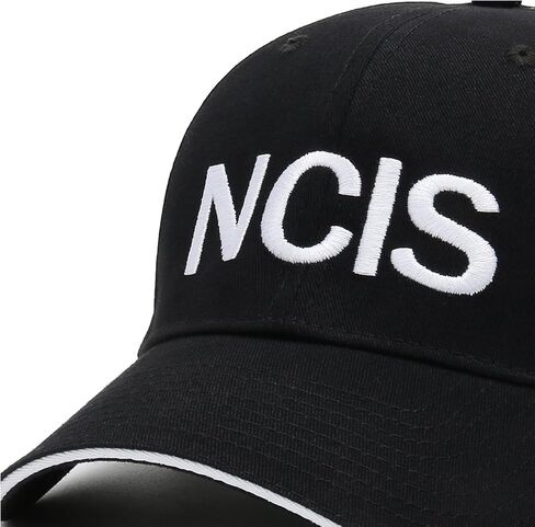 NCIS Baseball Cap Hat Adult Women Men Adjustable Black Cotton Embroidered Hat in Saudi Arabia