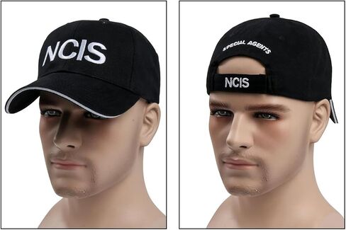 NCIS Baseball Cap Hat Adult Women Men Adjustable Black Cotton Embroidered Hat in Saudi Arabia