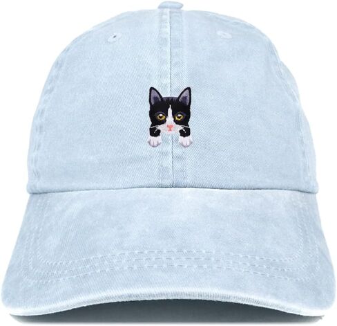 متجر الملابس العصرية Tuxedo Cat Kitten Patch Pigment مصبوغ قبعة بيسبول مغسولة in Kuwait