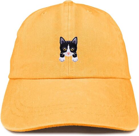 متجر الملابس العصرية Tuxedo Cat Kitten Patch Pigment مصبوغ قبعة بيسبول مغسولة in Kuwait