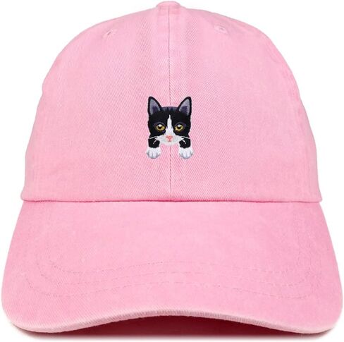 متجر الملابس العصرية Tuxedo Cat Kitten Patch Pigment مصبوغ قبعة بيسبول مغسولة in Kuwait