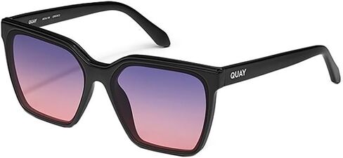QUAY - Women's Level Up Sunglasses, Square Lenses with UV Protection, Oversized Sunglasses in Saudi Arabia