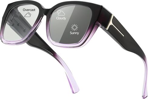 LVIOE Polarized Photochromic Sunglasses for Women Men, Oversized Over Glasses with UV Protection for Driving Traveling in Saudi Arabia