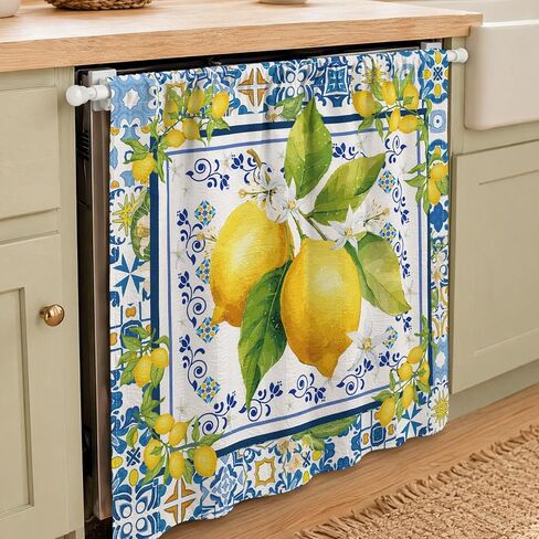 Wildflowers Dishwasher Curtain, 35" W X 39" L Cabinet Curtains Sink Skirt for Bathroom Classroom Home Rustic Drape, Flowers Under Sink Curtain Skirt for Under Desk Privacy Drape Laundry Room in Saudi Arabia