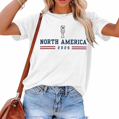 Women Soccer Cup Shirt 2026 North America Shirts USA Football Soccer Jersey Ball Game Short Sleeve T-Shirt in Saudi Arabia