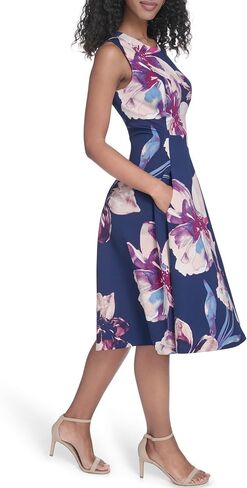 Calvin Klein Sleeveless Floral Fit and Flare in Kuwait