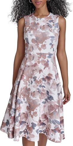 Calvin Klein Sleeveless Floral Fit and Flare in Kuwait