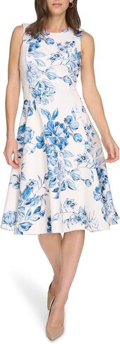 Calvin Klein Sleeveless Floral Fit and Flare in Kuwait