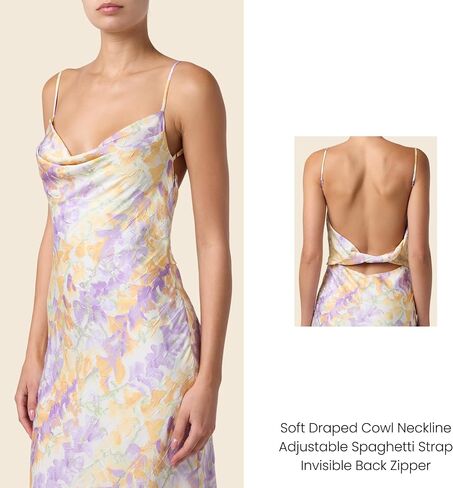 Lulus Ripley Floral Cowl Neck A-Line Maxi Dress – Summer Wedding Guest Dress for Women in Saudi Arabia
