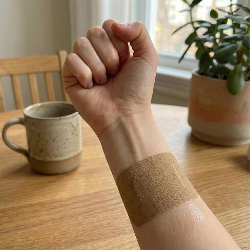 60 Pcs Large Flexible Elastic Fabric Adhesive Bandages 3 x 4 Inch Latex Free Wound Care Bandages for First Aid Large Size to Protect Cuts Scrapes in Kuwait