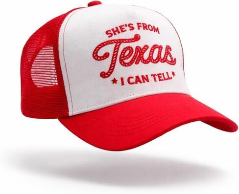موك. قبعة سائق الشاحنة بنص غربي، Lone Star Texas Girl Pride، خياطة متباينة، قبعة سائق الشاحنة بموضوع حفلة موسيقى الريف in Kuwait