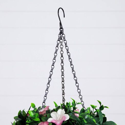 Nearly Natural 34in UV Resistant Artificial Azalea Hanging Basket - Pink Blooms - Indoor/Outdoor in Saudi Arabia