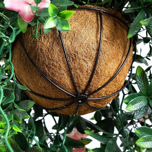 Nearly Natural 34in UV Resistant Artificial Azalea Hanging Basket - Pink Blooms - Indoor/Outdoor in Saudi Arabia