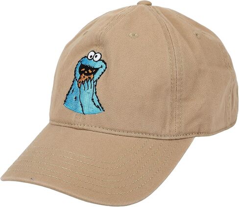 Bioworld Sesame Street Cookie Monster Tan Unstructured Baseball Cap in Kuwait