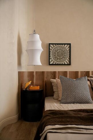 Mandala Wall Decor Living Room Sculptures Wall Art Boho Wall Decor For Bedroom Dining Room Hallway 3d Chakra Framed Rustic Modern Farmhouse Decor Brown Sacred Geometry Carved Wood Zen Meditation Decor in Saudi Arabia