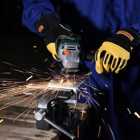 Angle Grinder, 7.5-Amp 4 1/2 Angle Grinder Tool with Grinding, Polishing and Rust Removal Capabilities, Variable Speed Angle Grinder, Metal Grinder Tool, Non-Slip and Shockproof Handle in Kuwait