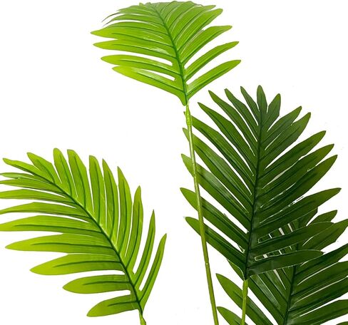 Tall Faux Palm Tree Realistic Potted Silk Artificial Plants Indoor with Pot Floor Plant for Home Office Living Room Bedroom Outdoor Wedding Stairs Foyer Decor (31" Green) in Saudi Arabia