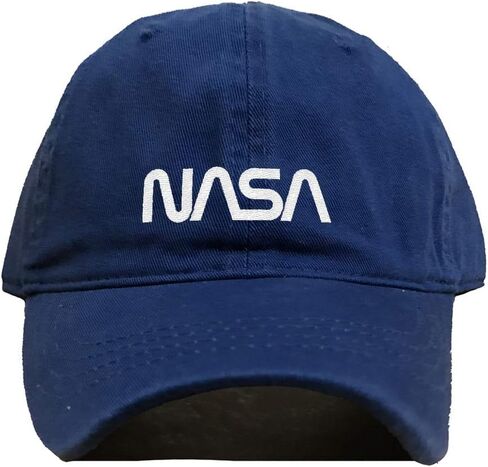 Tech Design Retro NASA Logo Baseball Cap Embroidered Cotton Adjustable Dad Hat in Saudi Arabia