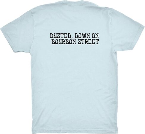 ZJ Designs Jerry Garcia Mugshot T-Shirt Busted on Bourbon Street Shakedown 2.0 (Light Blue, M) in Saudi Arabia