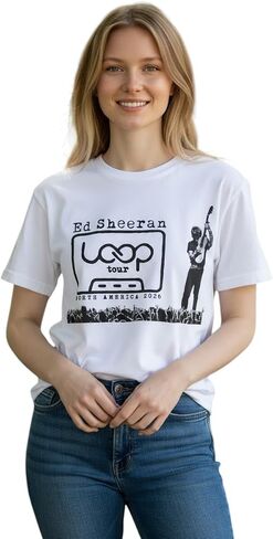 Ed Loop Tour T-Shirt, Concert Crowd Best Friend Matching Shee tee Shirt in Saudi Arabia
