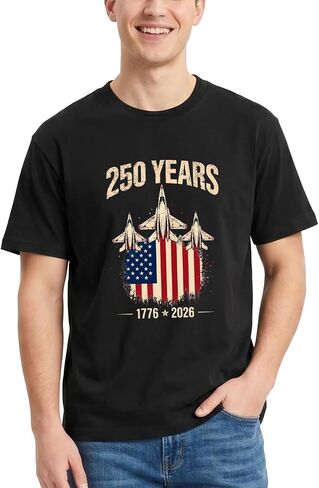 4th of July Shirt 250th USA T-Shirt American Flag Patriotic Shirt Red Whit Blue Tees for Men Women Short Sleeve Cotton in Saudi Arabia