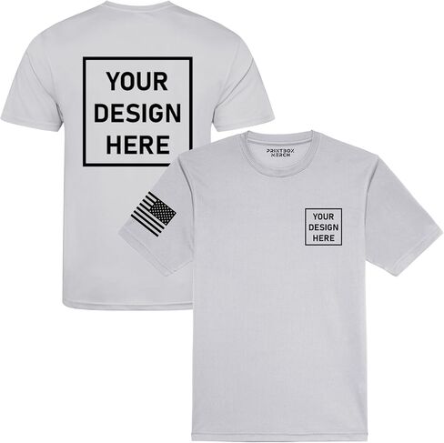 Custom Shirts for Men & Women, Dry Wicking Shirts for Men, UV Moisture Wicking Shirt, Construction Sun Protection Workwear Black in Saudi Arabia