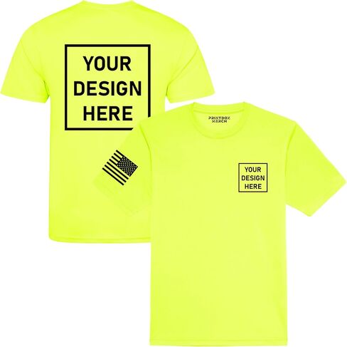 Custom Shirts for Men & Women, Dry Wicking Shirts for Men, UV Moisture Wicking Shirt, Construction Sun Protection Workwear Black in Saudi Arabia