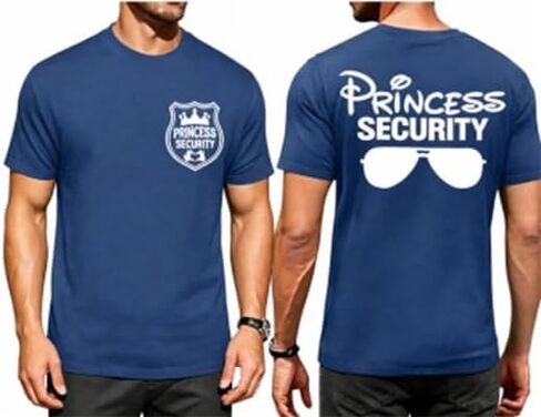 Princess Security Team Shirt for Men Magic Kingdom T-Shirt Princess Shirt Family Vacation Short Sleeve Tee Tops in Saudi Arabia