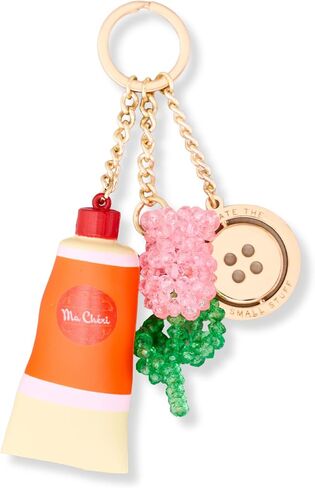 ban.do Fidget Keychain, Sensory Keyring Accessory with Paint Tube Charm, Button & Beaded Flower for Keys or Bags (Celebrate the Small Stuff) in Kuwait