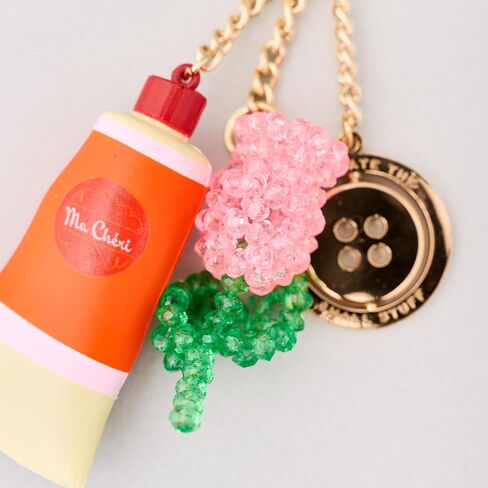 ban.do Fidget Keychain, Sensory Keyring Accessory with Paint Tube Charm, Button & Beaded Flower for Keys or Bags (Celebrate the Small Stuff) in Kuwait