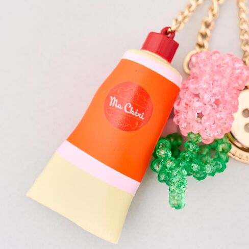 ban.do Fidget Keychain, Sensory Keyring Accessory with Paint Tube Charm, Button & Beaded Flower for Keys or Bags (Celebrate the Small Stuff) in Kuwait
