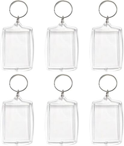 Double Sided Acrylic Photo Keychain, Personalized DIY Photo Key Fob for 1.7x1.1 Inch Photocard in Saudi Arabia