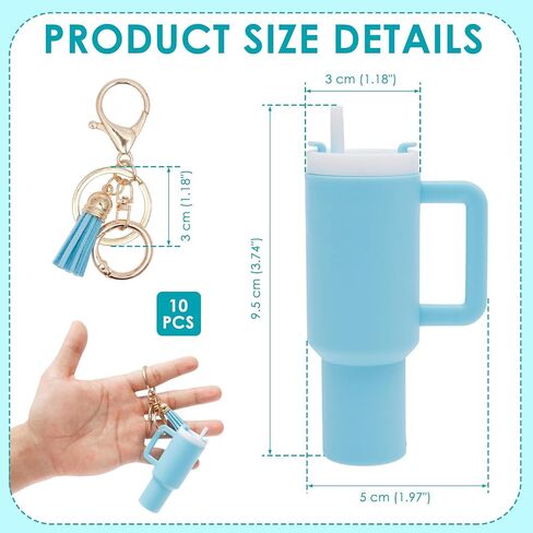 Mini Tumbler Keychain for Chapstick Holder with Detachable Lid Attractive Tumbler Shape Backpack Charm Bulk in Saudi Arabia