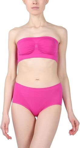 SlimMe Strapless Bandeau Bra, Wireless, Strapless, Seamless Bra for Women - Sizes S to XL in Saudi Arabia