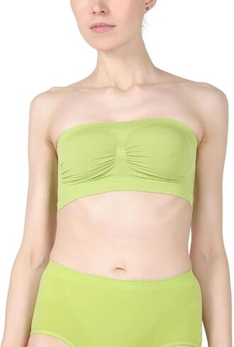 SlimMe Strapless Bandeau Bra, Wireless, Strapless, Seamless Bra for Women - Sizes S to XL in Saudi Arabia