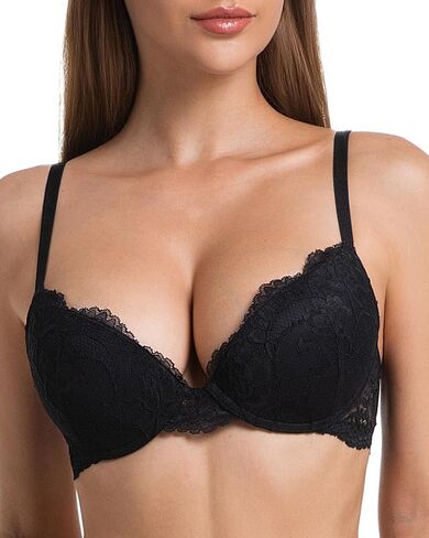 حمالة صدر رافعة من الدانتيل سميكة مبطنة إضافة كوب ديمي مثير يغرق Underwire للتحويل لينة رفع حمالات الصدر النسائية in Kuwait