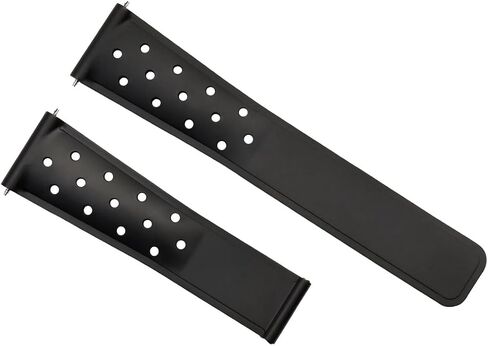 Ewatchparts 22MM SILICONE RUBBER BAND STRAP COMPATIBLE WITH TAG HEUER MONACO CARRERA AQUARACER PERFORATED in Saudi Arabia