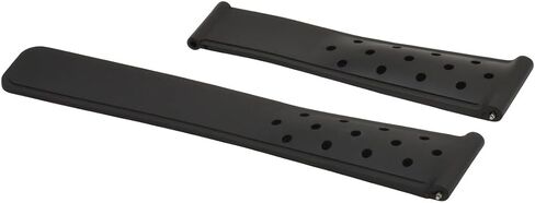 Ewatchparts 22MM SILICONE RUBBER BAND STRAP COMPATIBLE WITH TAG HEUER MONACO CARRERA AQUARACER PERFORATED in Saudi Arabia
