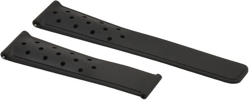 Ewatchparts 22MM SILICONE RUBBER BAND STRAP COMPATIBLE WITH TAG HEUER MONACO CARRERA AQUARACER PERFORATED in Saudi Arabia