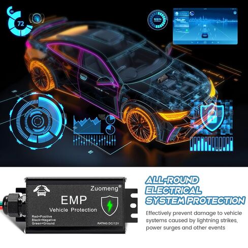Vehicle EMP Protection, 12 Volt DC for Cars and Trucks, Lightning, Solar Flare, Surge, CME Protection in Kuwait