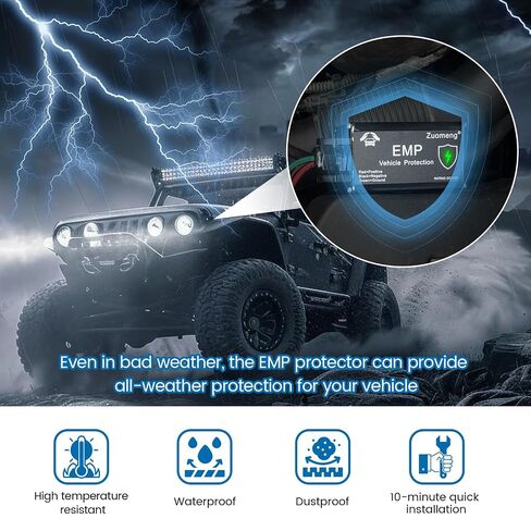 Vehicle EMP Protection, 12 Volt DC for Cars and Trucks, Lightning, Solar Flare, Surge, CME Protection in Kuwait