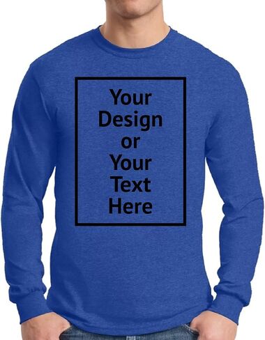 Personalized Shirt for Men Custom T-Shirt Add Your Image T-Shirt Add Your Text Photo Front/Back Print in Saudi Arabia