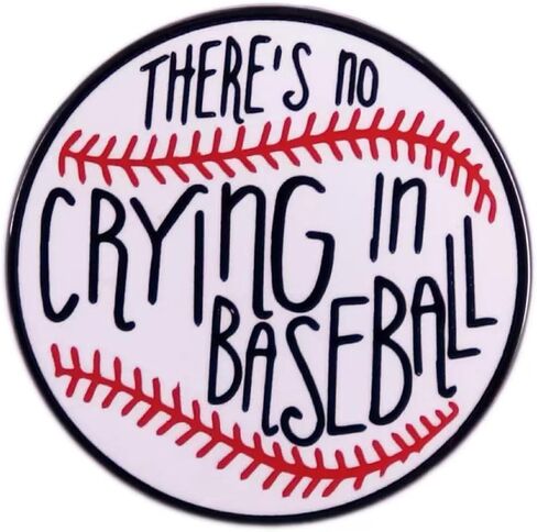 Baseball Enamel Pin Metal badge "There's No Crying In Baseball" Funny Sports Brooch for Baseball Fans, Backpacks, Jackets, Hats, and Bags Gift for Baseball Lovers and Players in Saudi Arabia