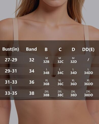 Women's Push Up Wireless Balconette Bra, Green, L | Jelly Bras, Shaping Bralettes, Supportive Seamless, Everyday Comfort, T-Shirt Bra in Saudi Arabia