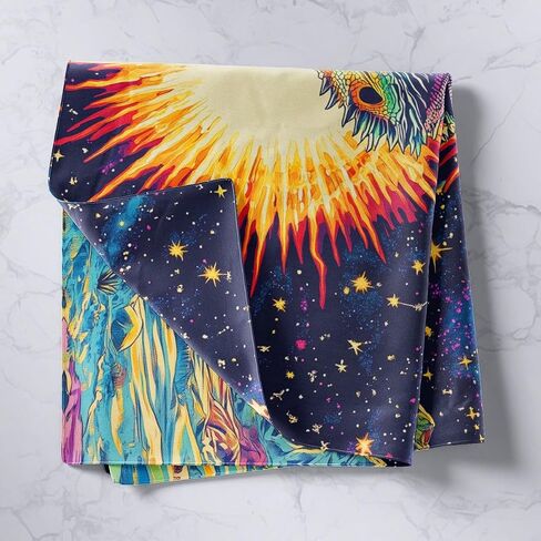 Manfei Bearded Dragon Kids Tapestry,Cartoon Lizard Reptile Animals Wall Tapestries,Girls Boys Room Decor,Star Moon Modern Fashion Wall Tapestries,Colorful Home Wall Decor,Medium 59.1 x 59.1 Inches in Saudi Arabia