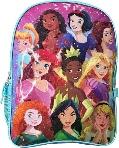 Bioworld Kids Backpack & Lunch Bag Set –Princess 16" Lightweight School Bookbag with Insulated Lunch Bag – Perfect for Preschool & Elementary Girls in Saudi Arabia