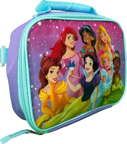 Bioworld Kids Backpack & Lunch Bag Set –Princess 16" Lightweight School Bookbag with Insulated Lunch Bag – Perfect for Preschool & Elementary Girls in Saudi Arabia