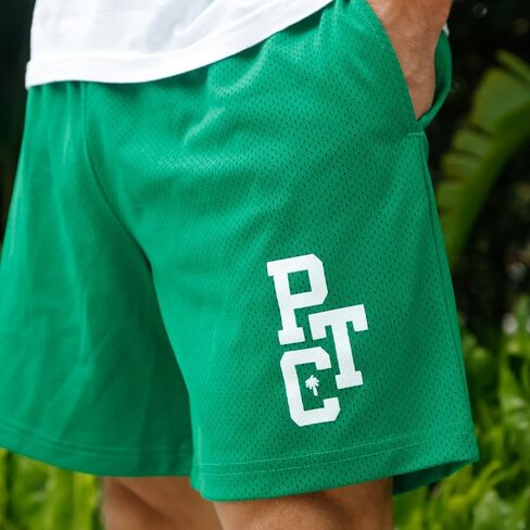 Palm Tree Crew Men's Mid-Length Logo Mesh Shorts in Saudi Arabia