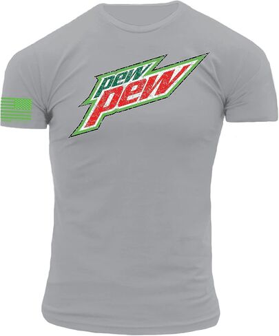 Do The Pew Pew Vintage Style Distressed Premium Modern Athletic Fit T-Shirt in Saudi Arabia