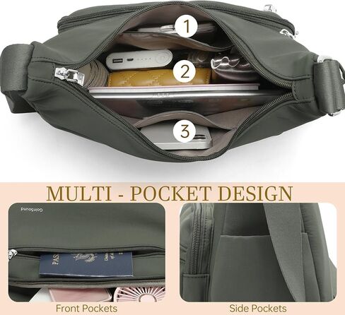 Crossbody Bag for Women Medium Handbags Women's Purse Shoulder Bags for Travel with Adjustable Straps in Saudi Arabia